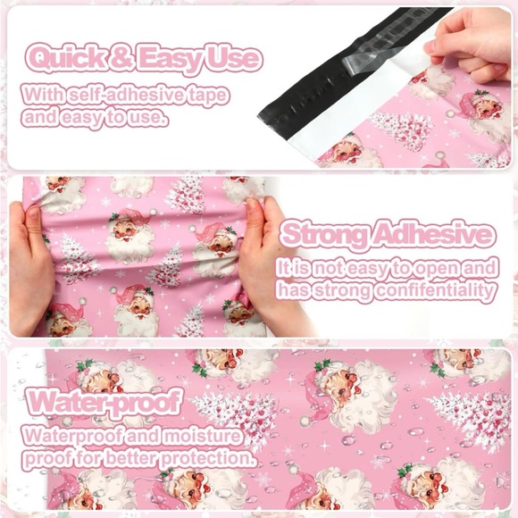 Vintage Santa Baby Poly Mailers 10x13 - Picture 3 of 3